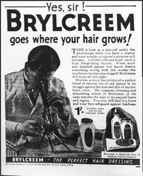 1940s ad for Brylcreem