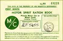 UK Petrol coupon AA, first edition, September 1939, thumbnail