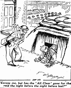 Anderson shelter cartoon