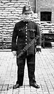 Policeman in the London Met force in WW2 showing the uniform