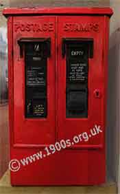 Coin operated stamp machine 1940s