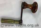 Grandfather clock winding handle