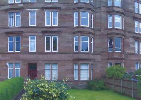 tenement block in Scotland