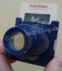 Personal viewer for colour slides and use with natural light