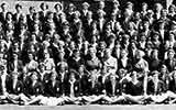 Fourth section of the 1957 School photograph for Copthall County Grammar School.