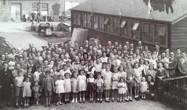 World War Two Victory street peace party for Huxley Road, Edmonton, thumbnail