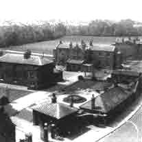 Looking southwest from the top of St Aldhelm's church spire, Edmonton, about 1960.