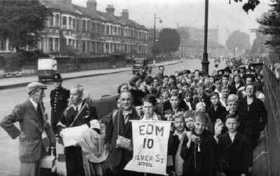 Evacuation day WW2 from Silver Street School, Edmonton