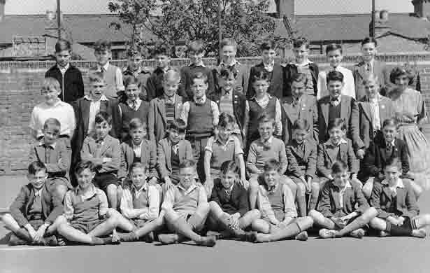 A class at Silver Street School, Edmonton, north London in 1950