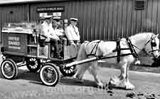 vintage milk delivery float, United Dairies