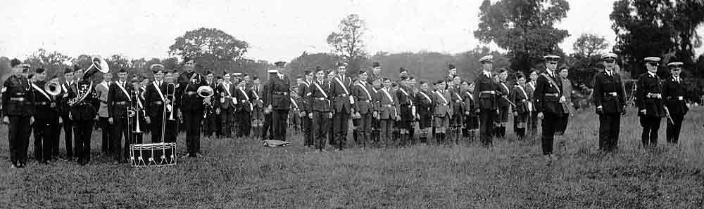 Boys Life Brigade Summer camp parade 1920