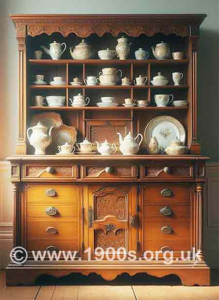 vintage wooden dresser