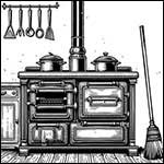 The scullery in a Victorian house