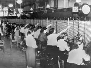 manual telephone exchange