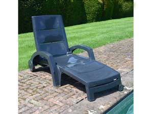 plastic garden lounger